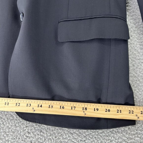 CANALI 1934 Traveler Water Resistant Blazer Jacket‎ Coat Wool Black ITALY 44 - Picture 7 of 14